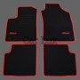 Alfombrillas a medida Fiat 500 13- Edition Velour ribete rojo